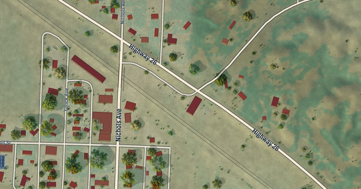 Map of Henry, Nebraska in 2026
