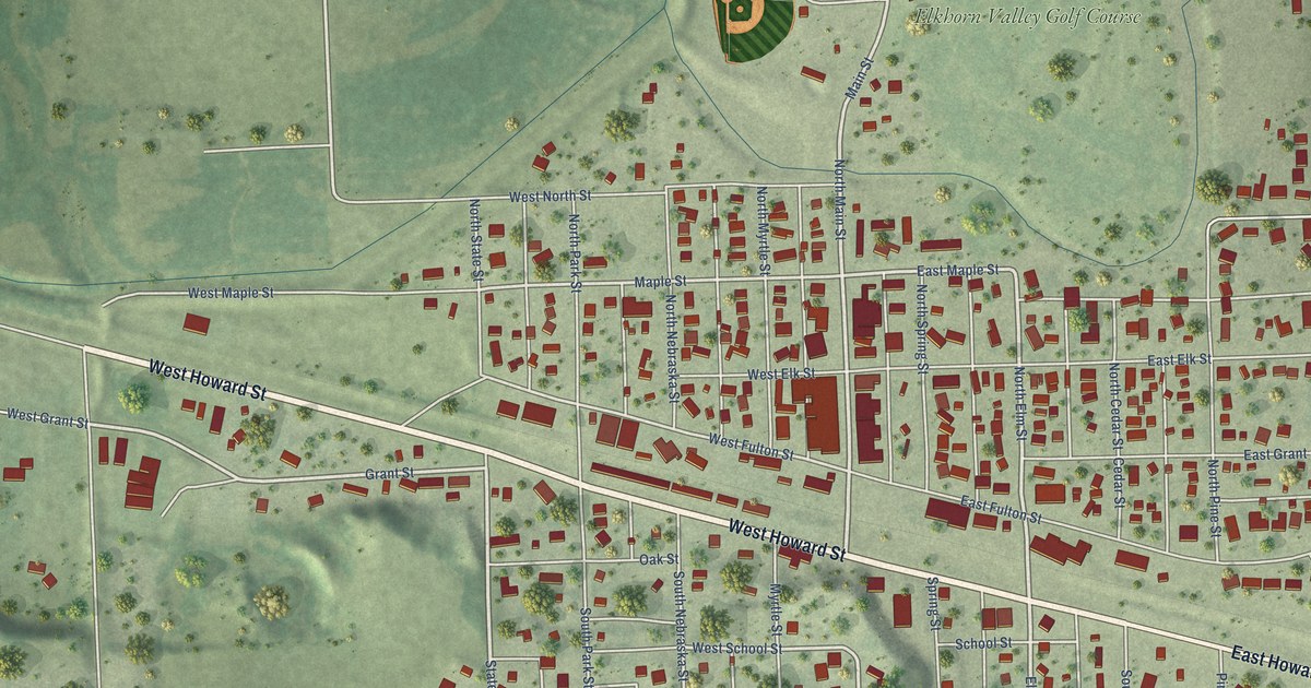 Map of Hooper, Nebraska in 2026