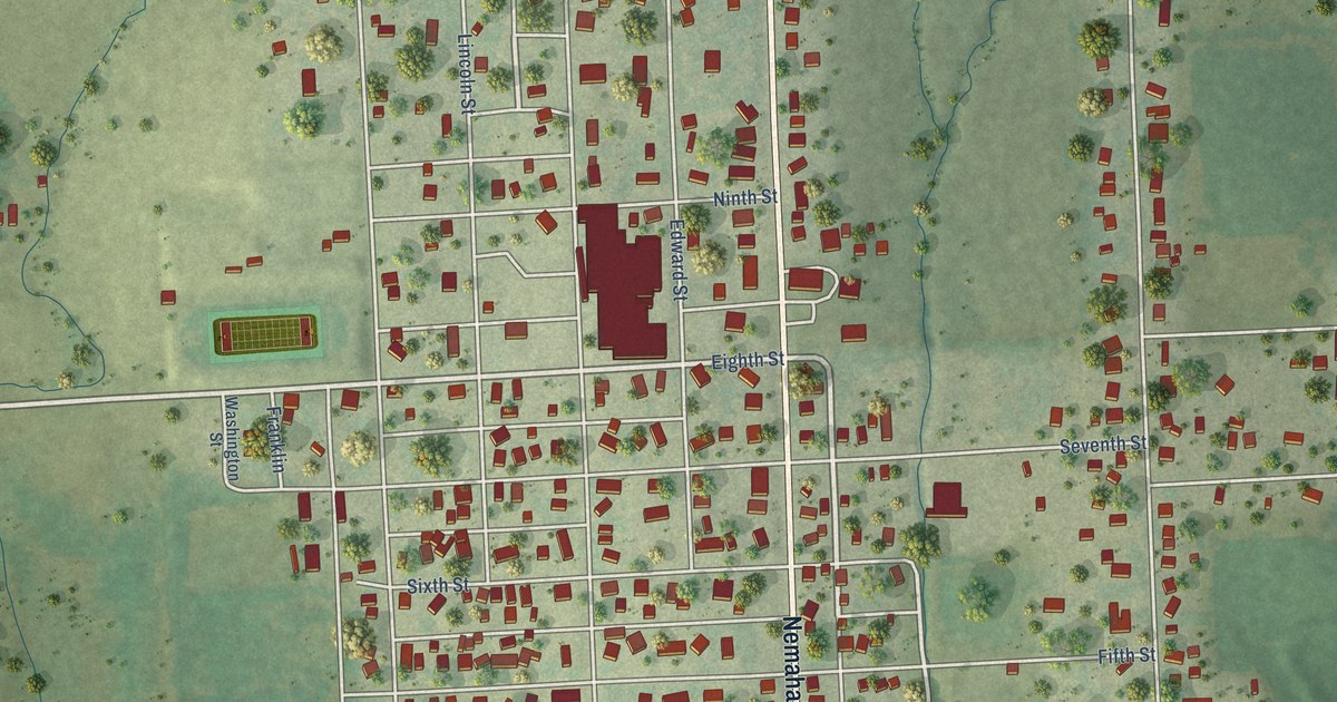 Map of Humboldt, Nebraska in 2026