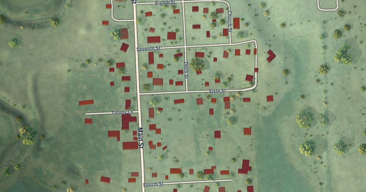 Map of Ithaca, Nebraska in 2026