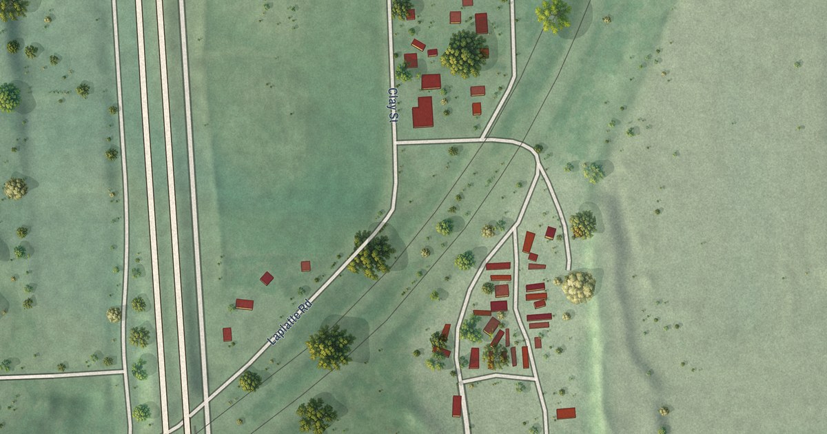 Map of La Platte, Nebraska in 2026