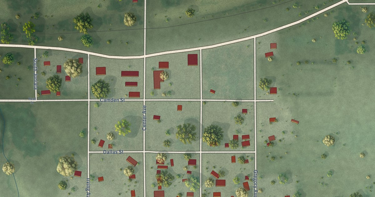 Map of Lebanon, Nebraska in 2026