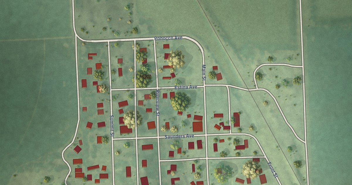 Map of Leshara, Nebraska in 2026