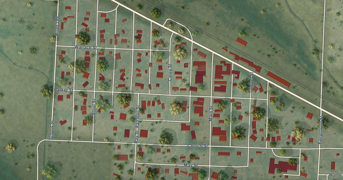 Map of Lewellen, Nebraska in 2026