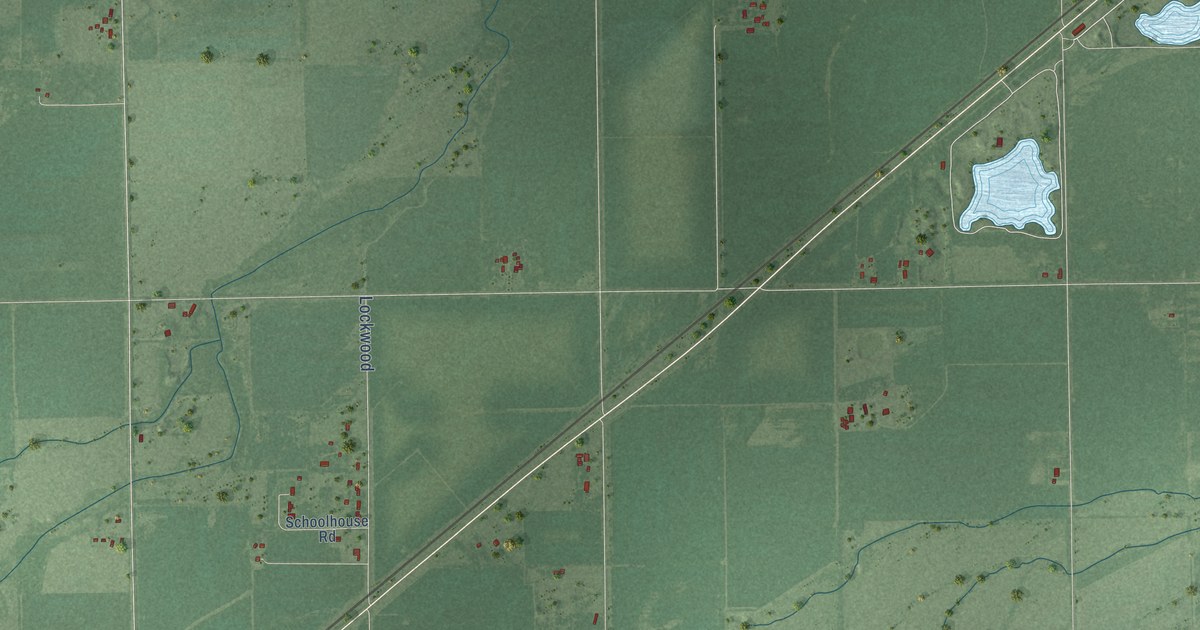 Detailed Map of Lockwood, Nebraska
