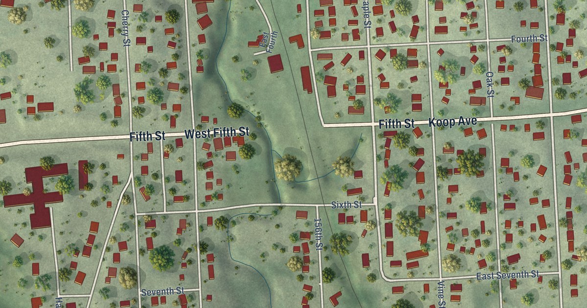 Map of Louisville, Nebraska in 2026