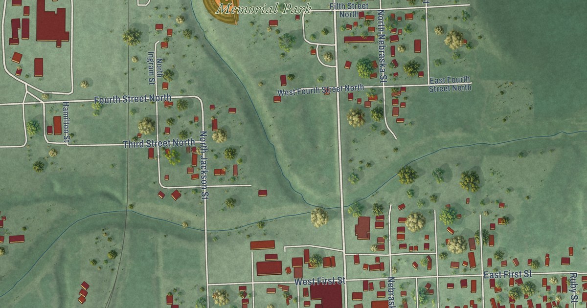 Map of Madison, Nebraska in 2026