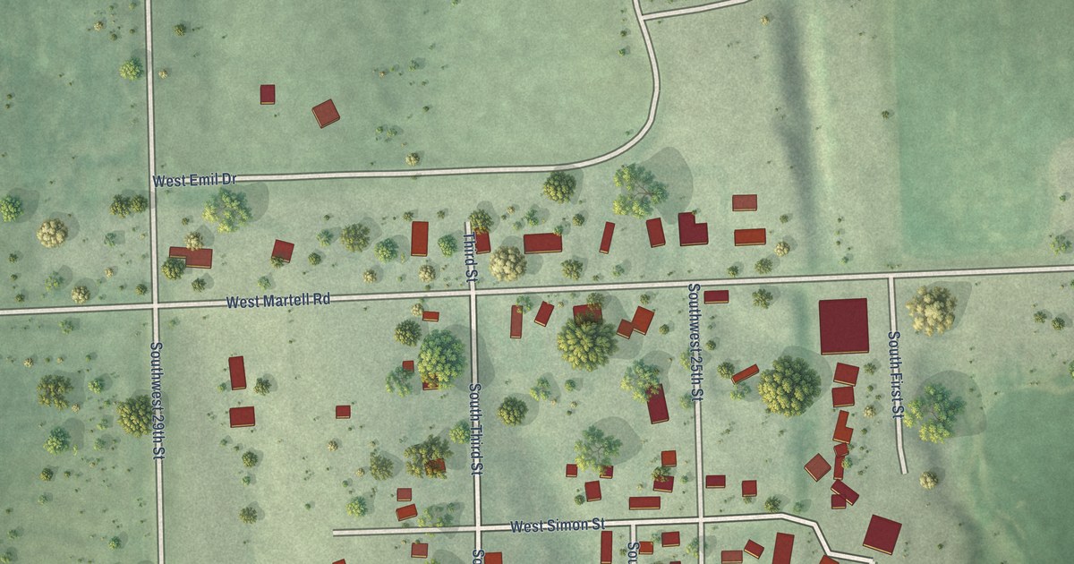 Map of Martell, Nebraska in 2026
