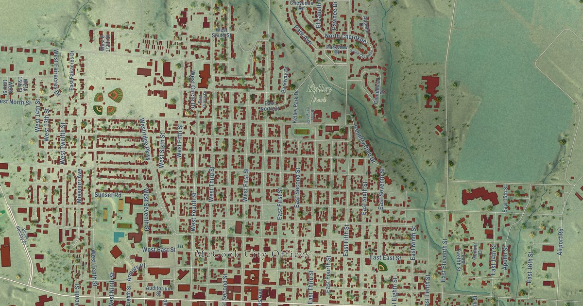 Map of McCook, Nebraska in 2026