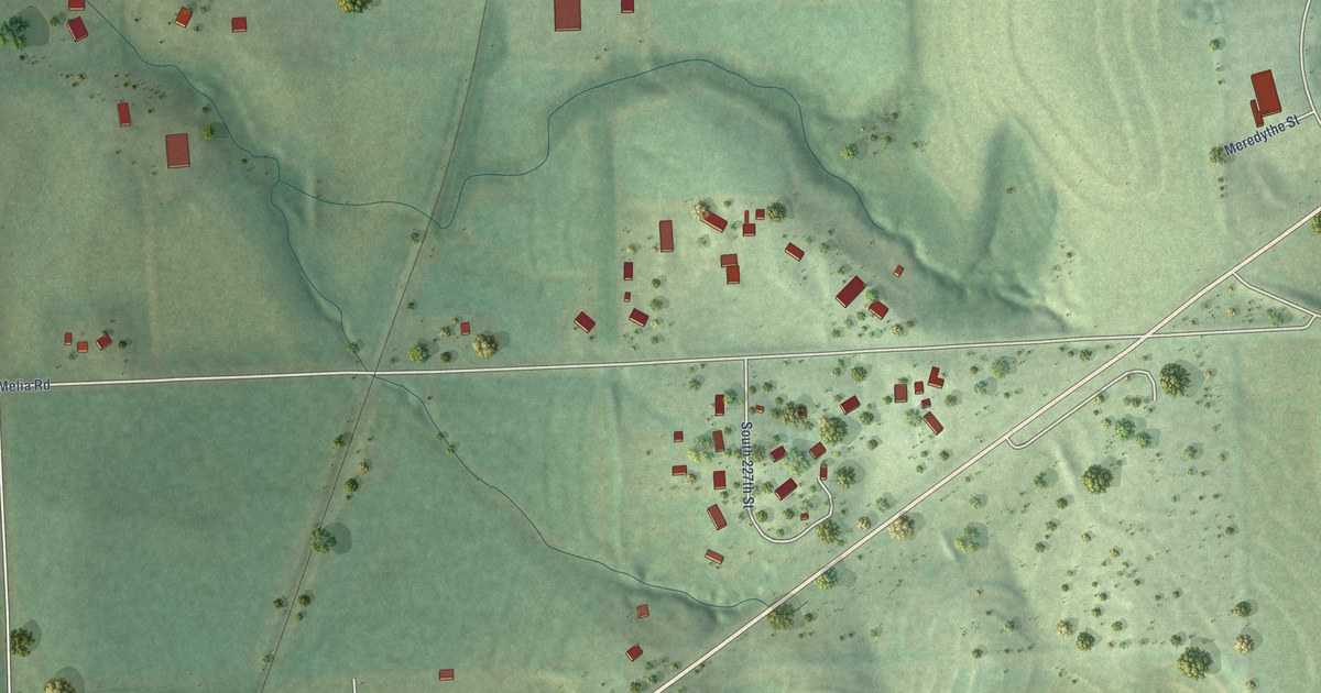 Map of Melia, Nebraska in 2026