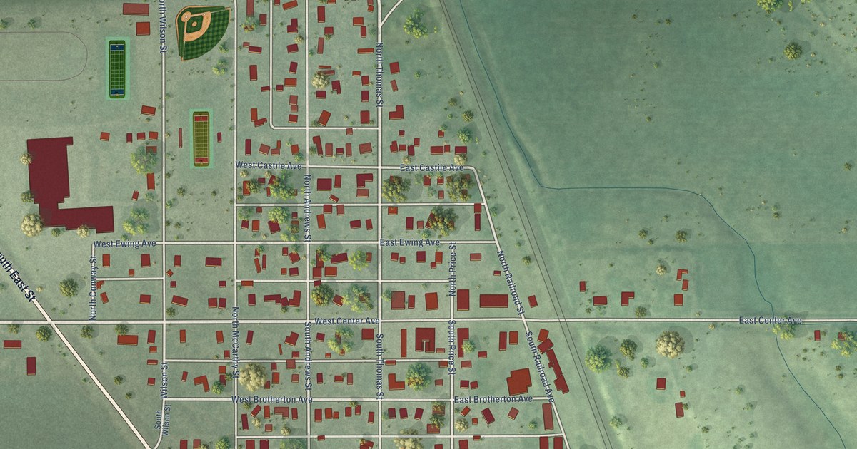 Map of Merna, Nebraska in 2026