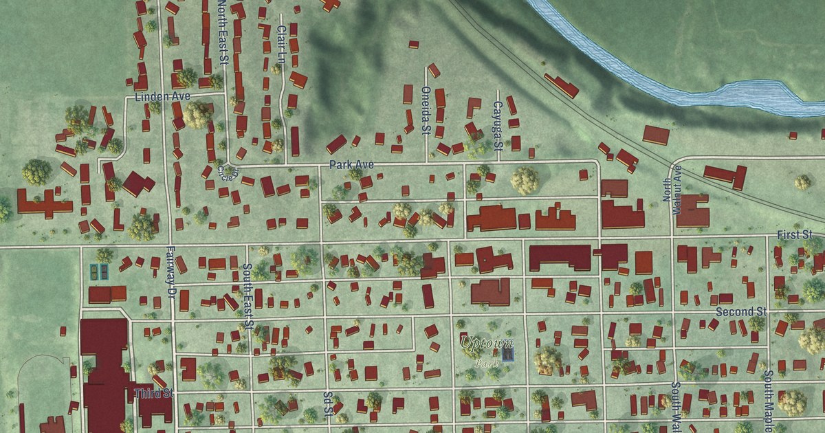Map of Milford, Nebraska in 2026