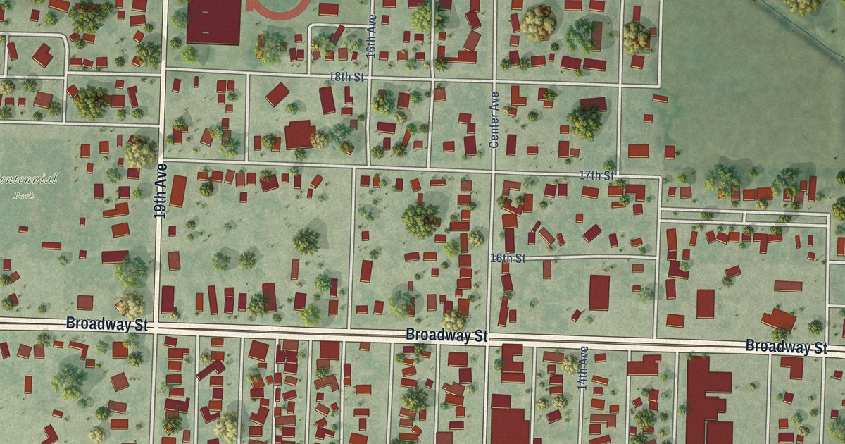 Map of Mitchell, Nebraska in 2026