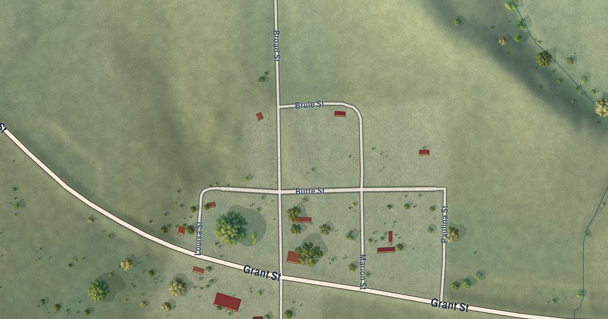 Map of Monowi, Nebraska in 2026