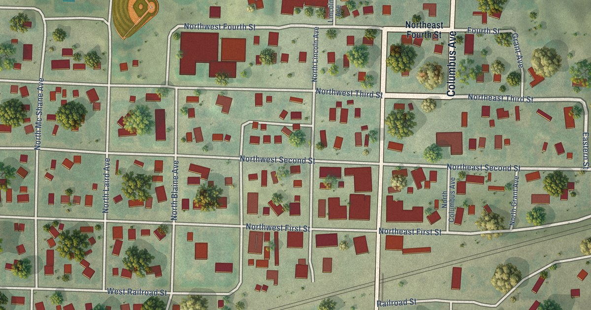 Map of Mullen, Nebraska in 2026