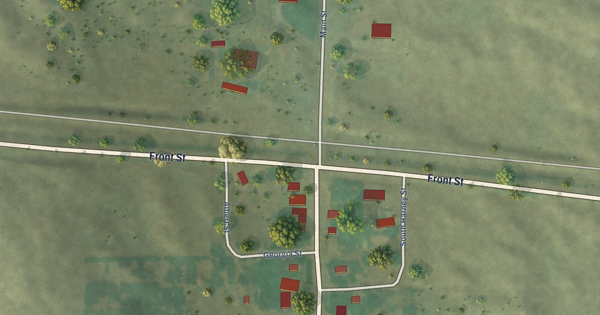 Map of Nenzel, Nebraska in 2026
