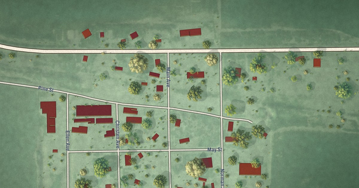 Map of Norman, Nebraska in 2026