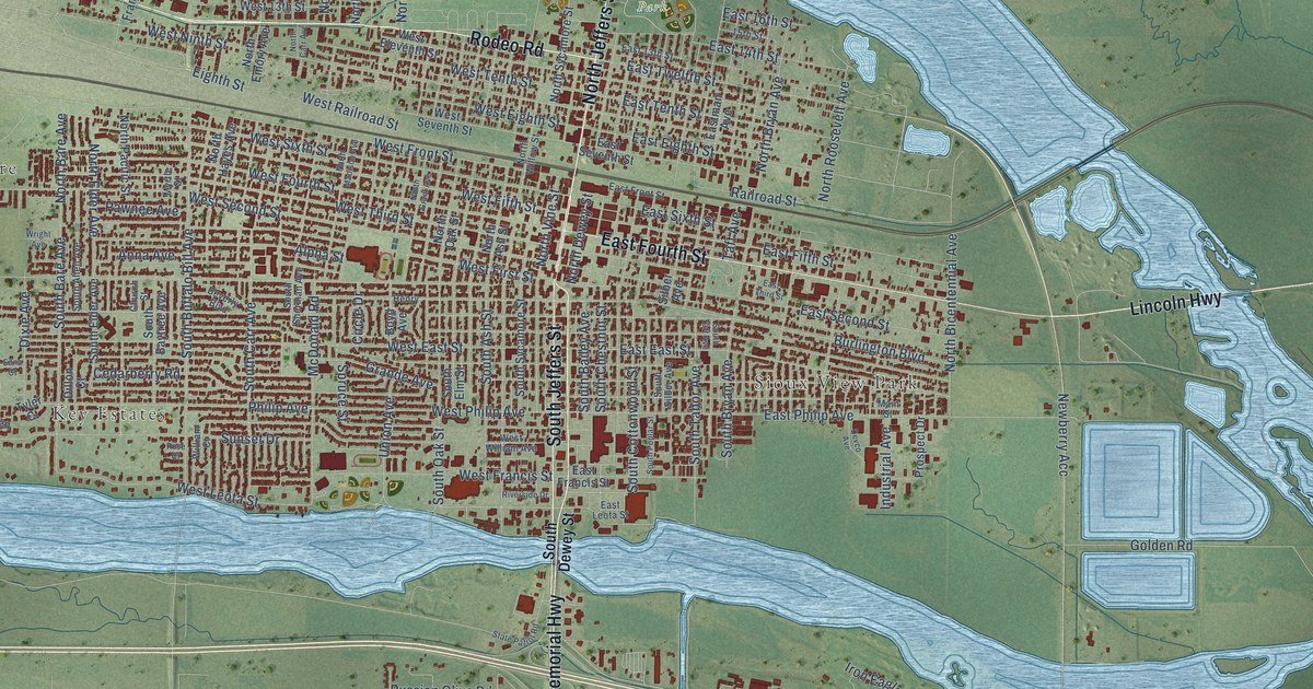 Map of North Platte, Nebraska in 2026
