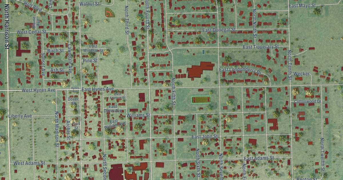 Map of O’Neill, Nebraska in 2026