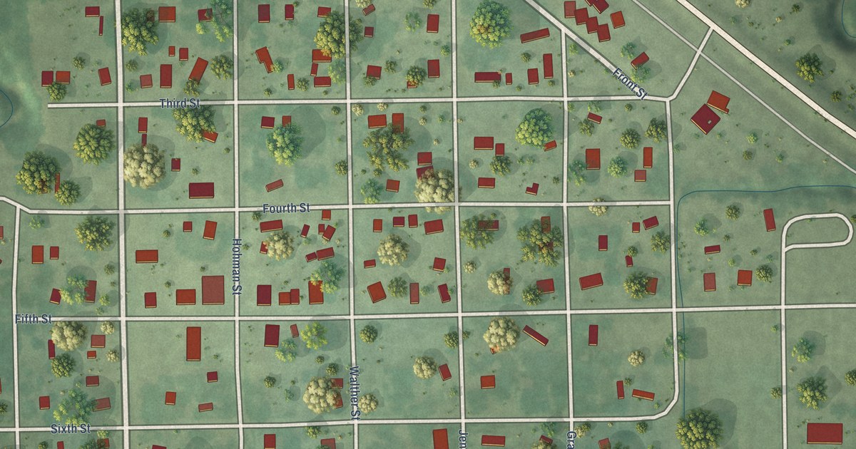 Map of Oakdale, Nebraska in 2026
