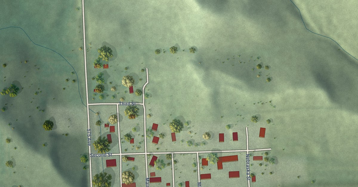 Map of Obert, Nebraska in 2026