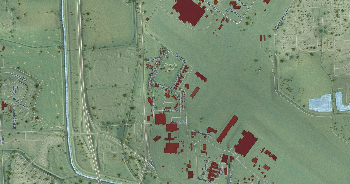 Map of Offutt AFB, Nebraska in 2026