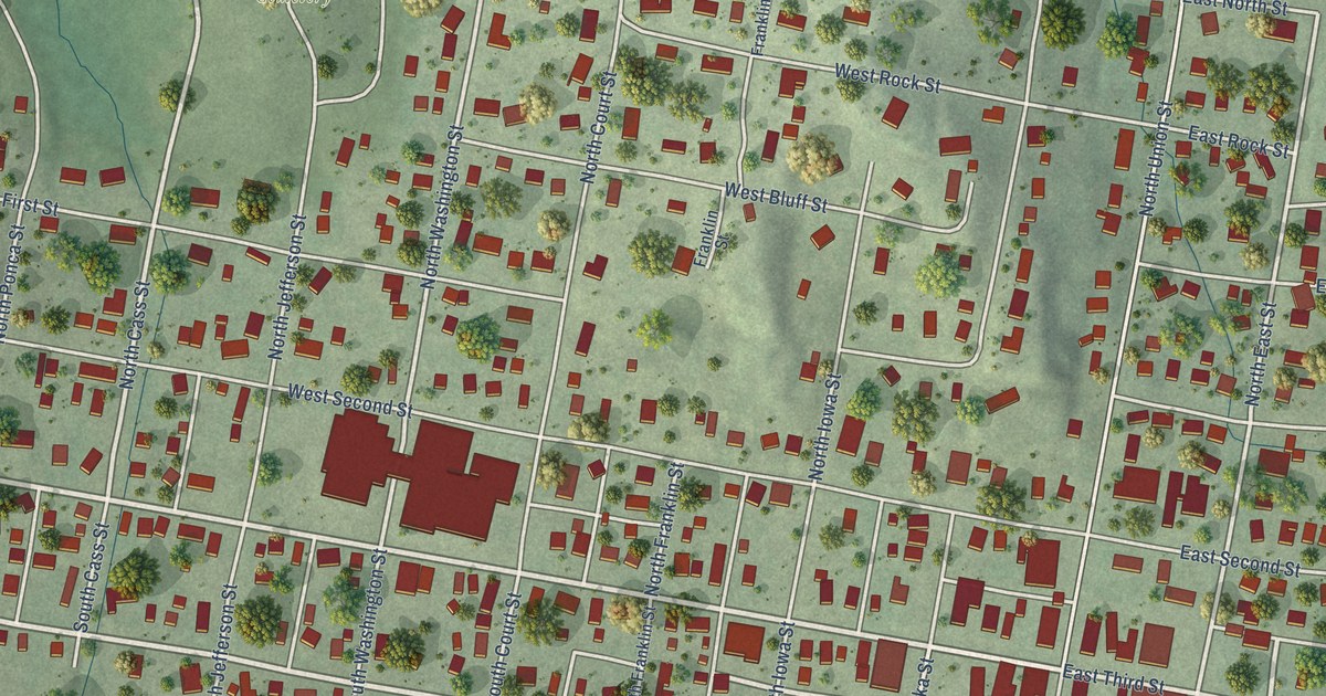 Map of Ponca, Nebraska in 2026