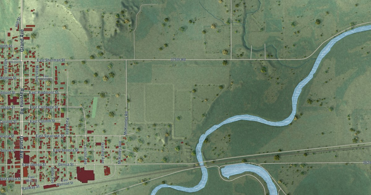 Map of Ravenna, Nebraska in 2026