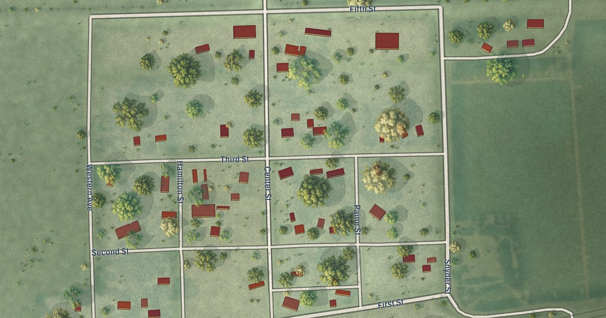 Map of Rogers, Nebraska in 2026