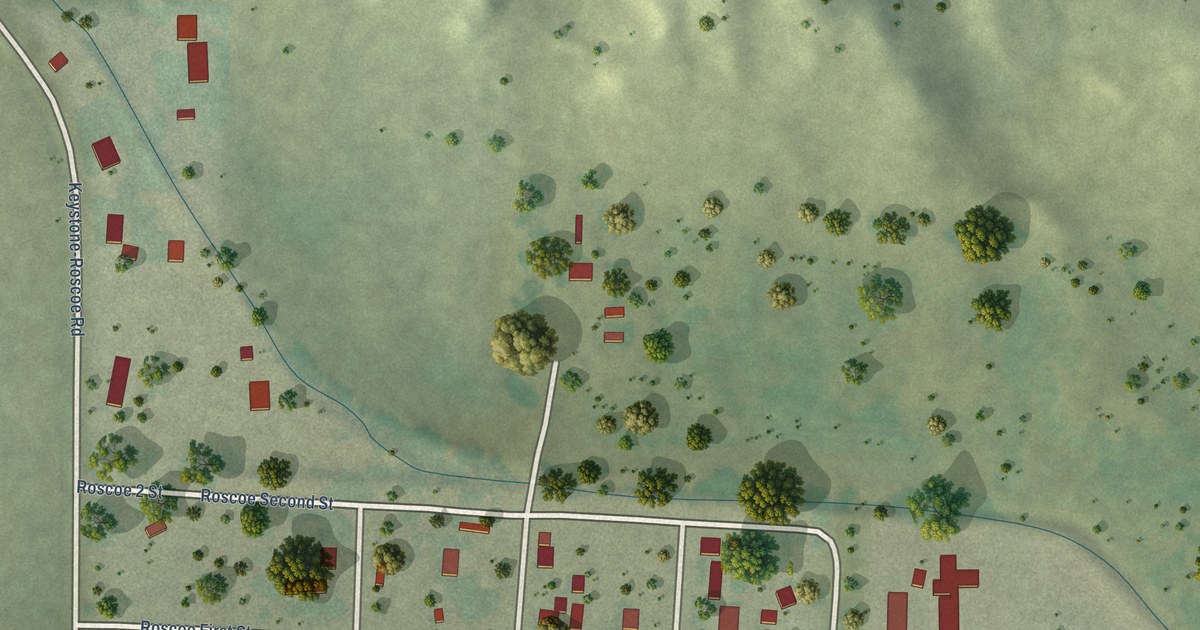 Map of Roscoe, Nebraska in 2026