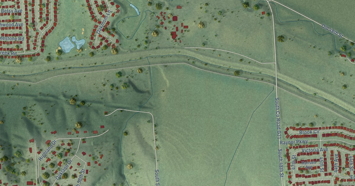 Detailed Map of Rumsey, Nebraska