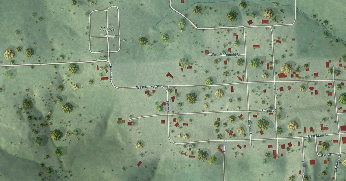 Map of Salem, Nebraska in 2026