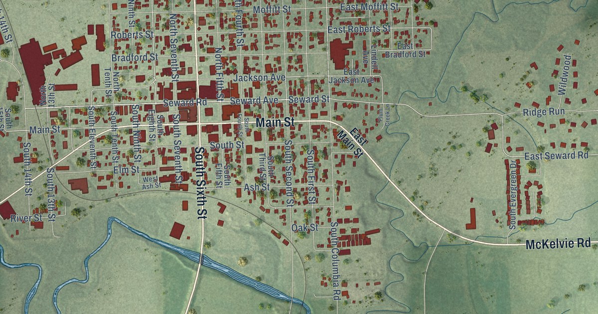 Map of Seward, Nebraska in 2026