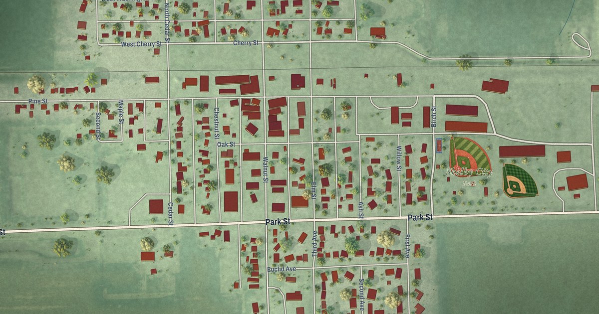 Map of Shelby, Nebraska in 2026