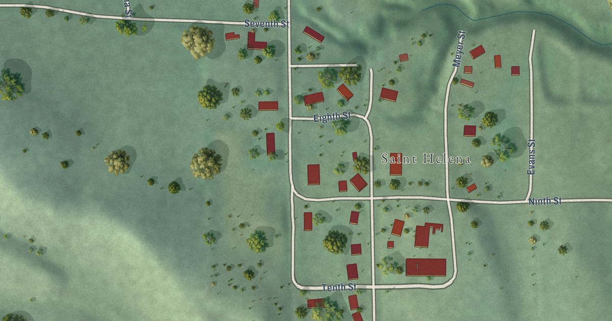Map of St. Helena, Nebraska in 2026