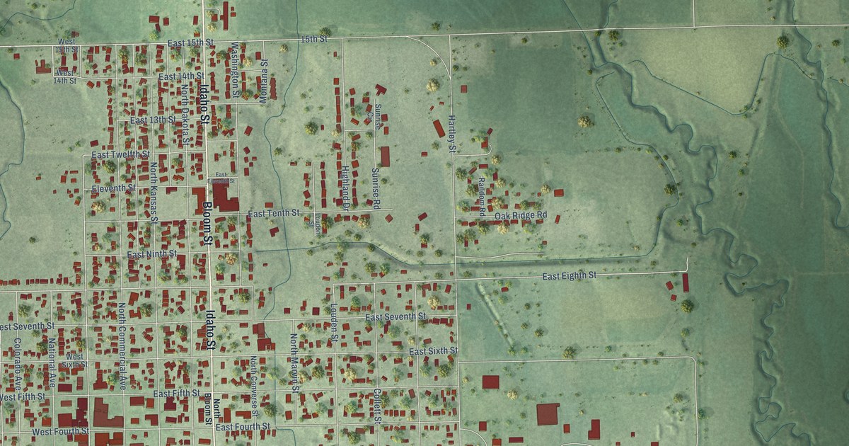 Map of Superior, Nebraska in 2026