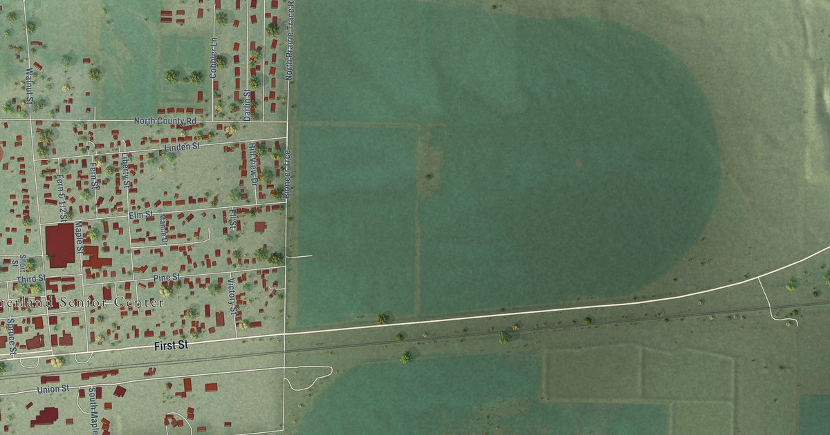 Map of Sutherland, Nebraska in 2026