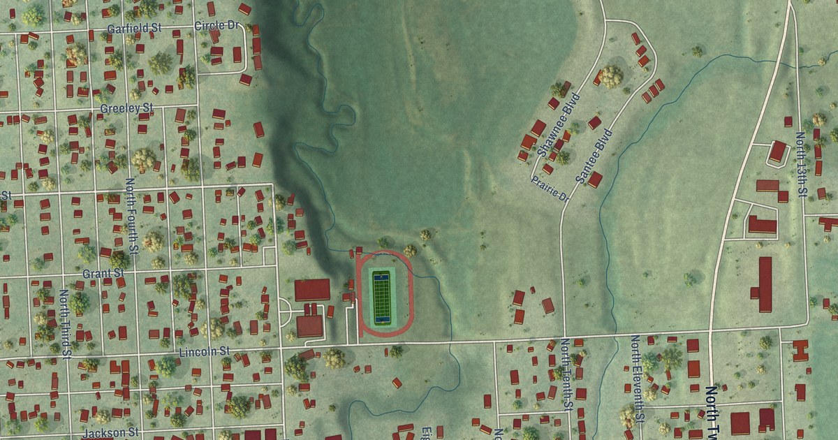 Map of Tecumseh, Nebraska in 2026