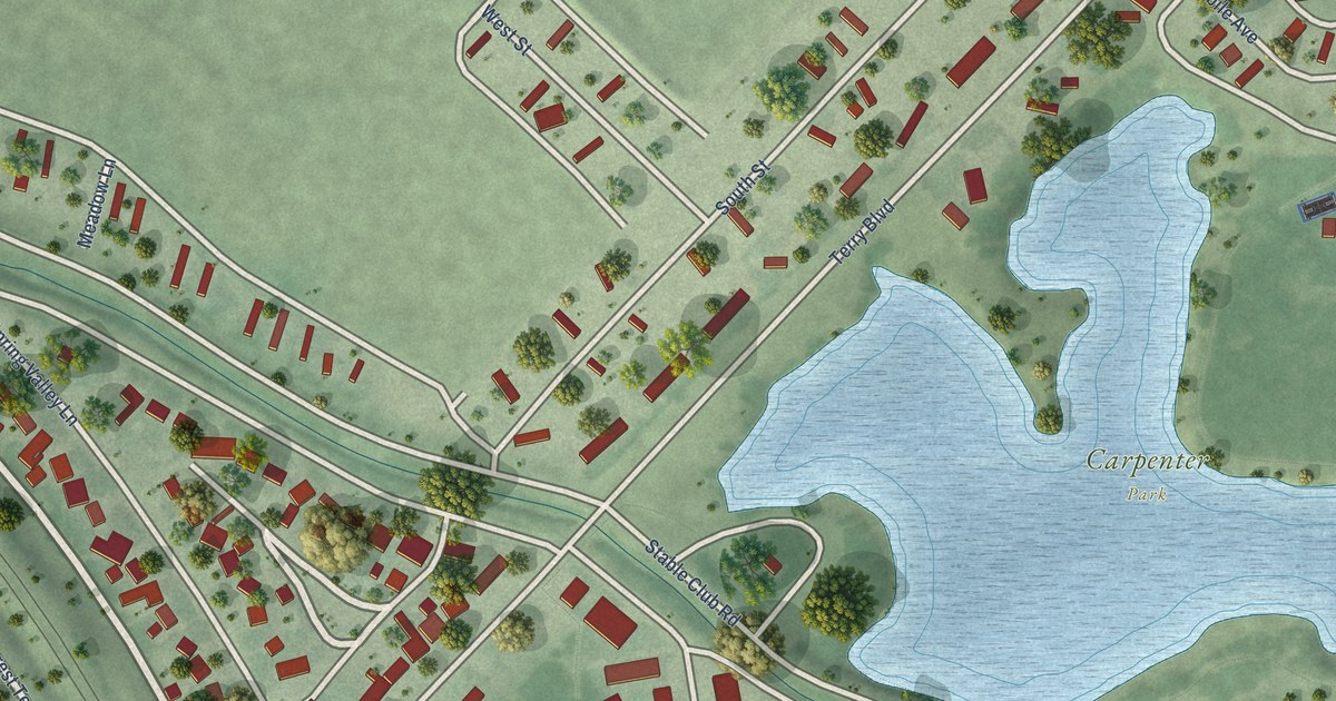 Map of Terrytown, Nebraska in 2026