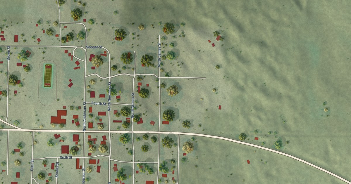 Map of Tryon, Nebraska in 2026