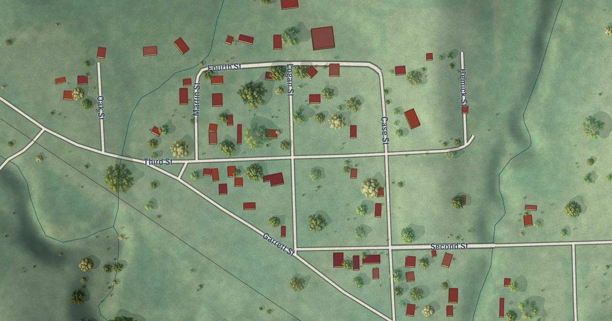 Map of Waterbury, Nebraska in 2026