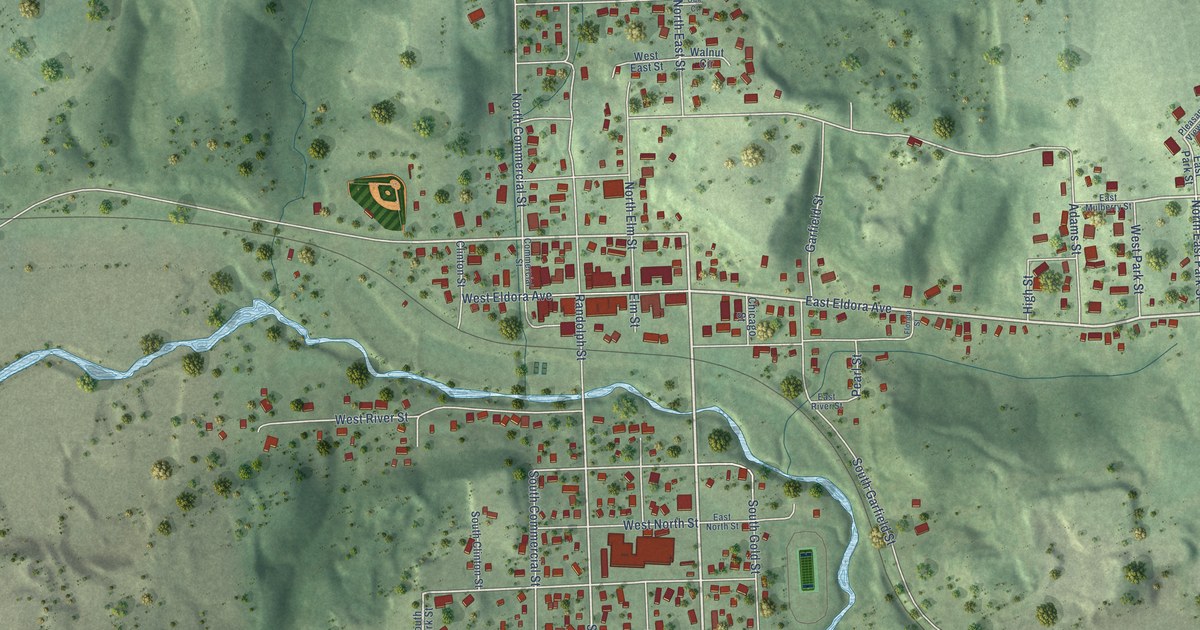 Map of Weeping Water, Nebraska in 2026