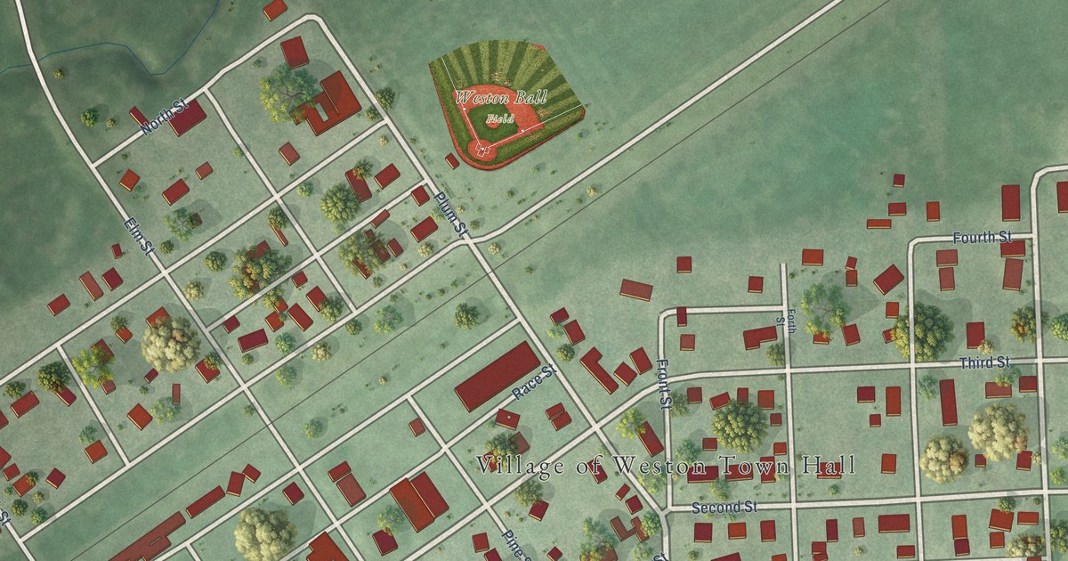 Map of Weston, Nebraska in 2026