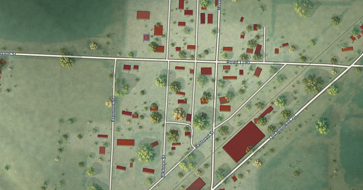 Map of Whitney, Nebraska in 2026