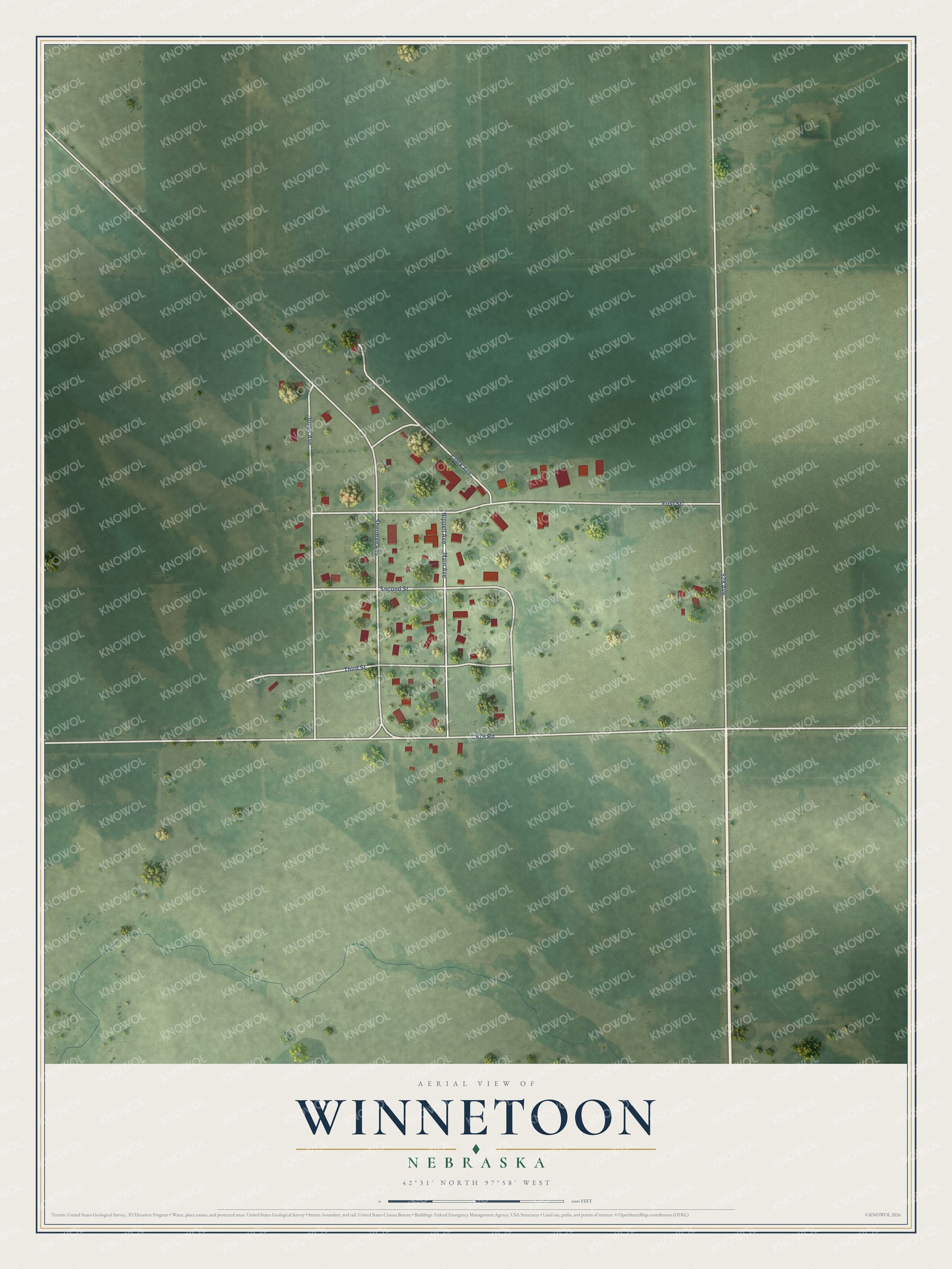 Watermarked full-map preview of Winnetoon, Nebraska