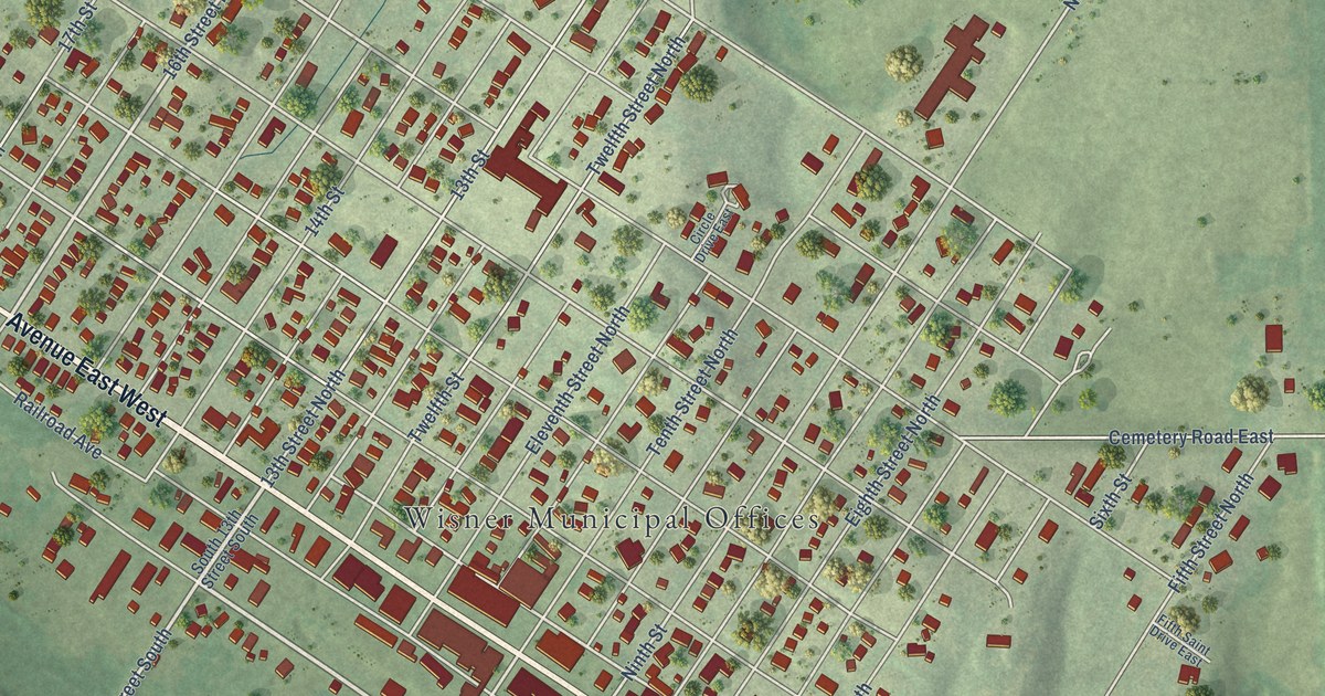 Map of Wisner, Nebraska in 2026
