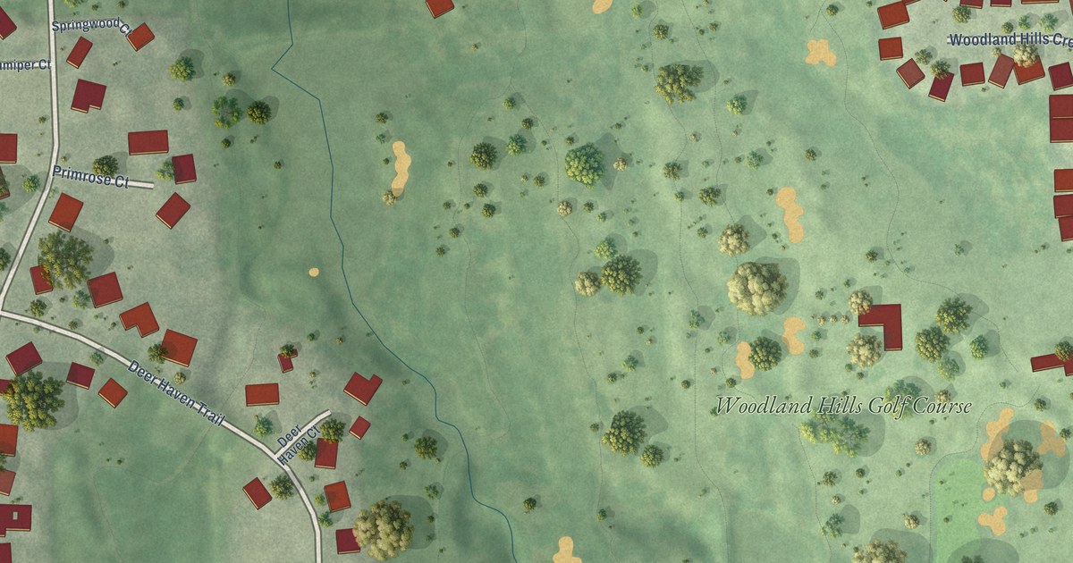 Map of Woodland Hills, Nebraska in 2026