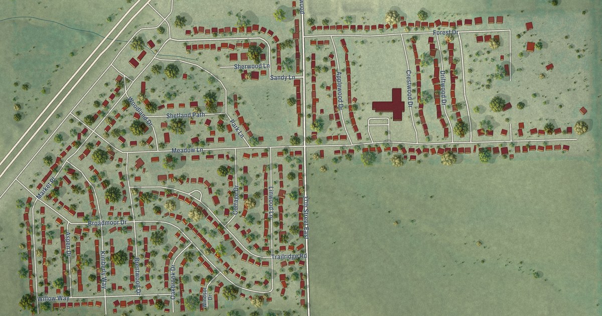 Map of Woodland Park, Nebraska in 2026