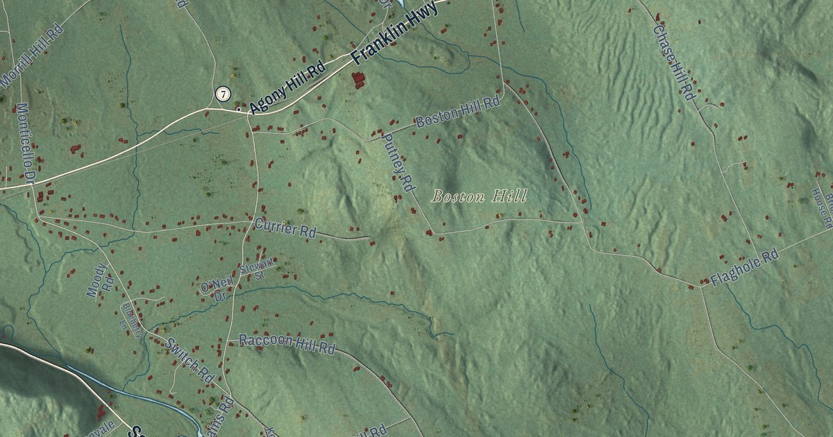 Detailed Map of Andover, New Hampshire