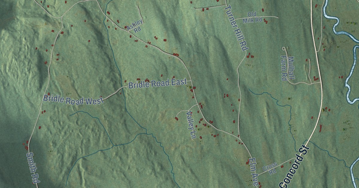 Detailed Map of Antrim, New Hampshire